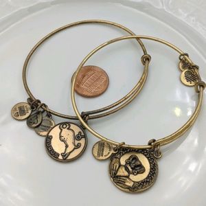 Alex Ani Rafaleian Gold Claddaugh Taurus Bracelet